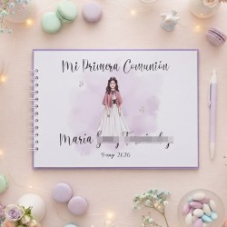 copy of copy of copy of copy of copy of Libro de Firmas Kraft Niña Comunion