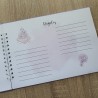 Libro de Firmas Comunión: Personalizado con Foto y Diseño Malva | Kalukuqui