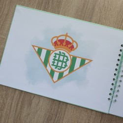 Libro de Firmas Comunión Real Betis: Personalizado con Foto | Recuerdo Único