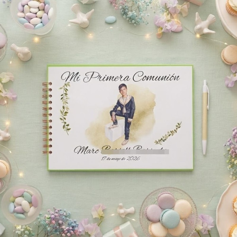 copy of copy of copy of copy of copy of copy of copy of Libro de Firmas Kraft Niña Comunion