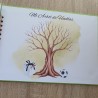 Libro de Firmas Comunión Niño: Diseño Ramas Verdes y Foto | Kalukuqui