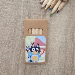 Caja de Lápices de Colores Bluey: Detalle Creativo para Niños | Kalukuqui