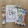 Pack Regalo Bluey: Gusanitos, Lámina, Lápices, Pompero y Plastilina | Kalukuqui