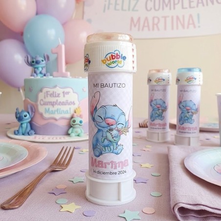 Pompero Personalizado Stitch Disney | Detalle Cumpleaños Lilo & Stitch