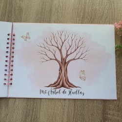 Libro de Firmas Comunión: Personalizado con Foto y Diseño Rosa | Kalukuqui