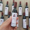 Sacacorchos Botella de Vino Comunión: Personalizado con Foto y Rosa | Kalukuqui