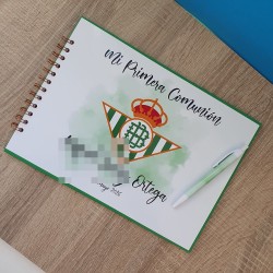 Libro de Firmas Comunión Real Betis: Pasión Verdiblanca | Recuerdo Especial
