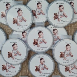 Espejo de Bolso para Bautizo: Detalle Personalizado para Invitados | Kalukuqui