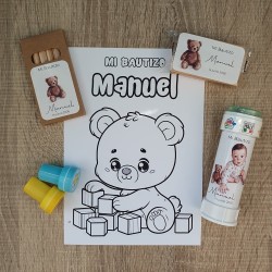 Kit Creativo Infantil: Pompero, Plastilina, Colores y Sellos | Kalukuqui