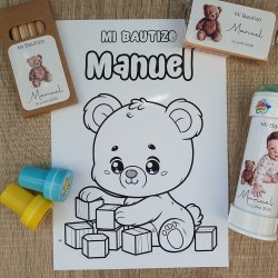 Kit Creativo Infantil: Pompero, Plastilina, Colores y Sellos | Kalukuqui