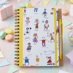 Cuaderno A5 para Graduación: Personalizado con Dibujos Infantiles | Kalukuqui