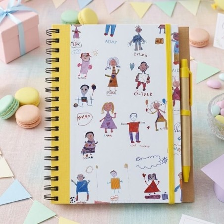 Cuaderno A5 para Graduación: Personalizado con Dibujos Infantiles | Kalukuqui