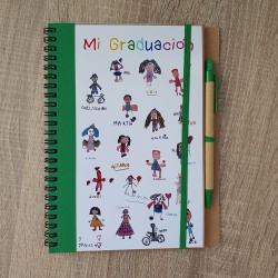 copy of copy of copy of Cuaderno A5 Vichy Conejita Bailarina
