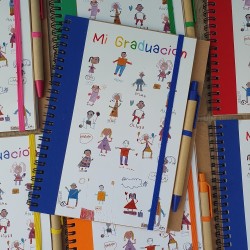 Cuaderno A5 para Graduación: Personalizado con Dibujos Infantiles | Kalukuqui