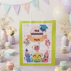 Bolsas de Regalo para Graduación: Diseño Personalizado | Kalukuqui