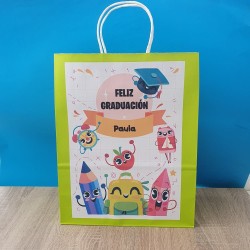 Bolsas de Regalo para Graduación: Diseño Personalizado | Kalukuqui