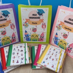 Bolsas de Regalo para Graduación: Diseño Personalizado | Kalukuqui