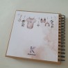 Libro de Firmas Bautizo: Estilo Kraft con Diseño de Ropa en Tendedero | Kalukuqui