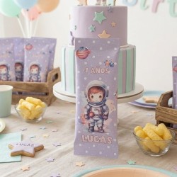 Aspitos Personalizados Astronauta | Detalle Cumpleaños Espacial