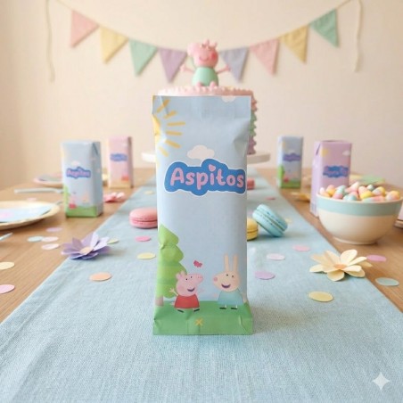 Aspitos Personalizados Peppa Pig | Detalle Cumpleaños Infantil