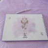 Libro de Firmas Comunión Malva: Personalizado con Foto y Flores | Kalukuqui