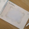 Libro de Firmas Comunión: Diseño Floral con Lazo Celeste | Kalukuqui