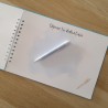 Libro de Firmas Comunión: Diseño Floral con Lazo Celeste | Kalukuqui