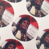 Etiqueta Adhesiva Redonda Michael Jackson: Personalizada | Kalukuqui