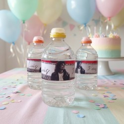 Etiqueta para Botella de Agua Michael Jackson: Estilo "Rey del Pop" | Kalukuqui