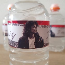 Etiqueta para Botella de Agua Michael Jackson: Estilo "Rey del Pop" | Kalukuqui