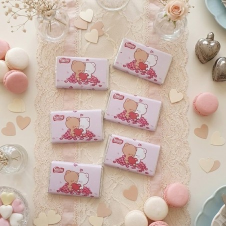 Chocolatina Nestlé Osos Enamorados: Detalle Romántico y Dulce | Kalukuqui