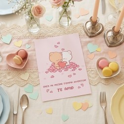Lámina Decorativa Osos Enamorados Personalizada | Kalukuqui