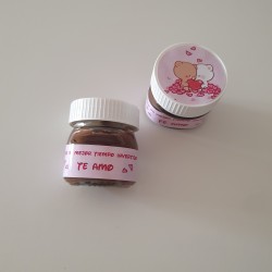 Mini Nutella Personalizada Osos Enamorados | Kalukuqui