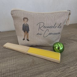 Pack Regalo Comunión: Abanico, Neceser y Bálsamo | Kalukuqui