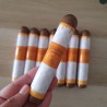 Puro de chocolate con envoltorio exclusivo de la marca Kalukuqui