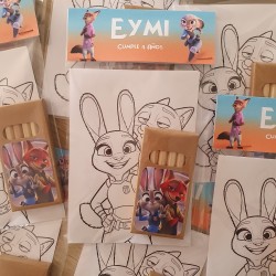 Láminas de regalo para niños temáticas: personajes de Zootrópolis