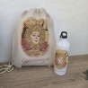 Mochila personalizada con diseño rociero de Kalukuqui.