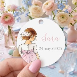 Etiquetas y Pegatinas Personalizadas para Regalos | Detalles de Invitados