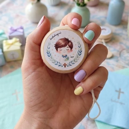 Yoyó de Madera de Pino Personalizado | Regalo Ecológico Infantil