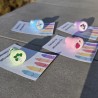 Sello de caucho para niños con diseño artesanal.