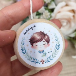 Yoyó de Madera de Pino Personalizado | Regalo Ecológico Infantil