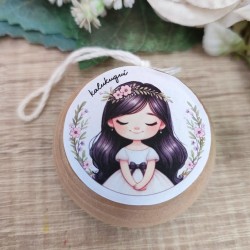 Yoyó de Madera Personalizado Comunión Niña | Detalle Invitados