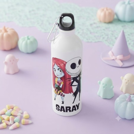 Botella personalizada para fans de Jack Skellington por Kalukuqui.