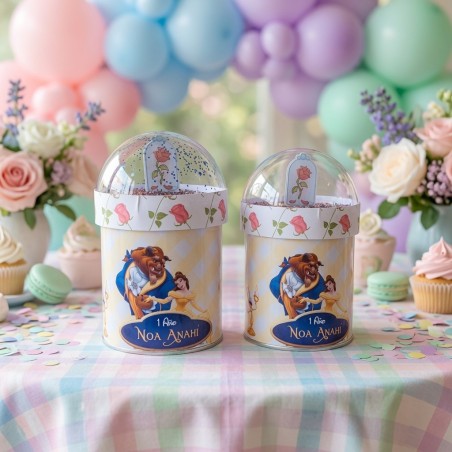 Pringles Shaker de 40g con diseño de La Bella y la Bestia.