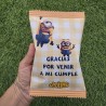 Bolsita de gusanitos con ilustración exclusiva de personajes.