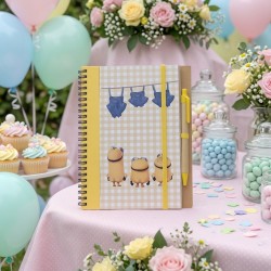 Cuaderno A5 personalizado con temática de Minions.