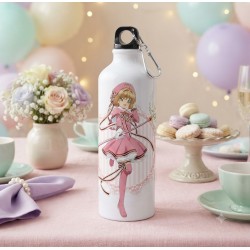 Botella reutilizable personalizada con temática de Sakura Cazadora de Cartas