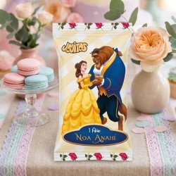 Gusanitos Personalizados La Bella y la Bestia | Detalle Disney