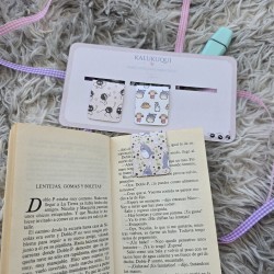 Set de marcapáginas con imán e ilustraciones exclusivas del bosque.