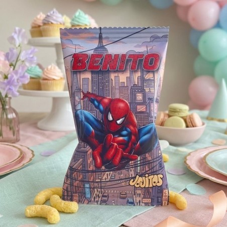 Gusanitos Personalizados Spiderman | Snack Superhéroes